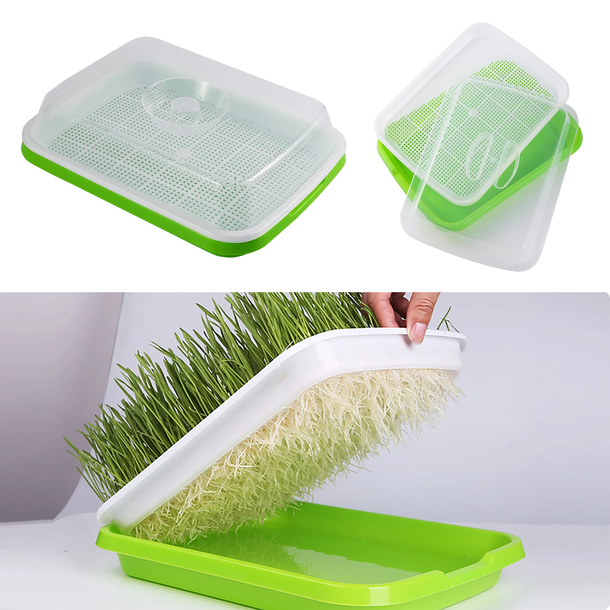 Germination Tray Tray Seed Germination Tray Seedling Tray Wheatgrass Seed Planting Soilless Cultivation Planting Pot