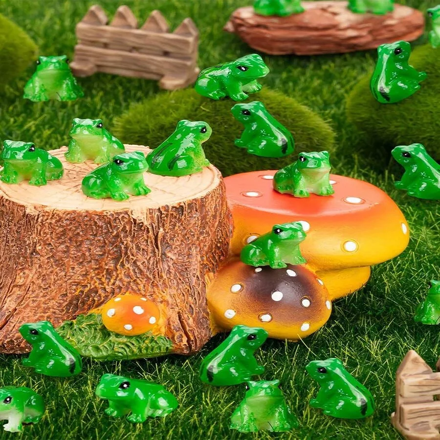 5/10/20PCS Mini Resin Frog Figurines Set for Aquarium Decor,Terrarium,Zen Garden,Creative Home Desk Decoration and Fish Tank 6