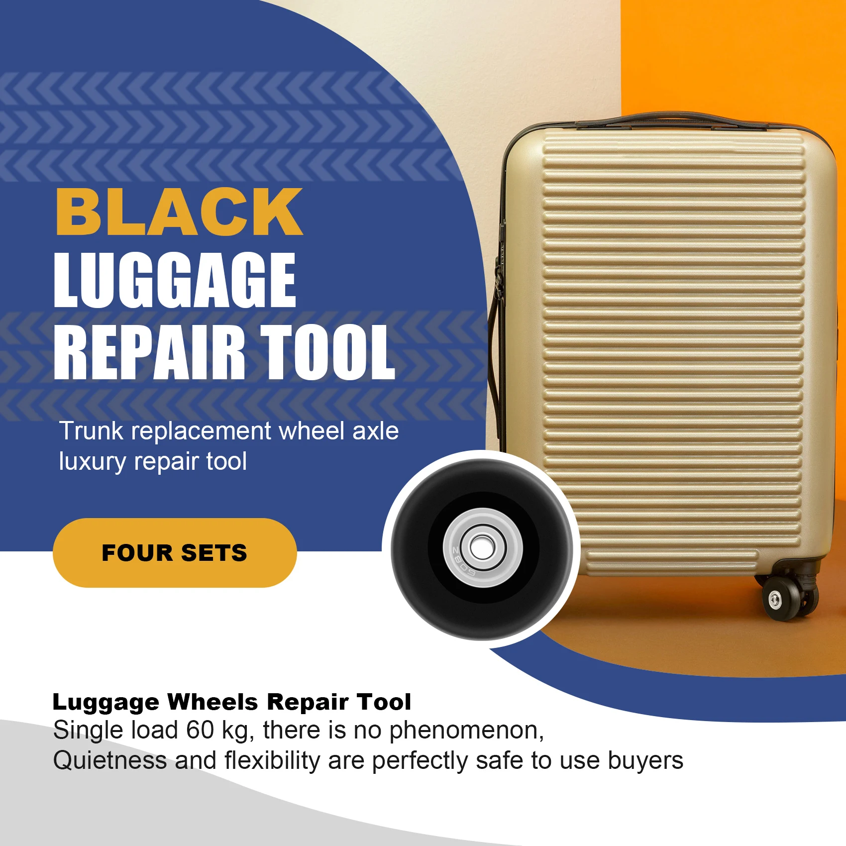 4 Roues De Remplacement 50 Mm Pour Valise – Gotrays, Solides
