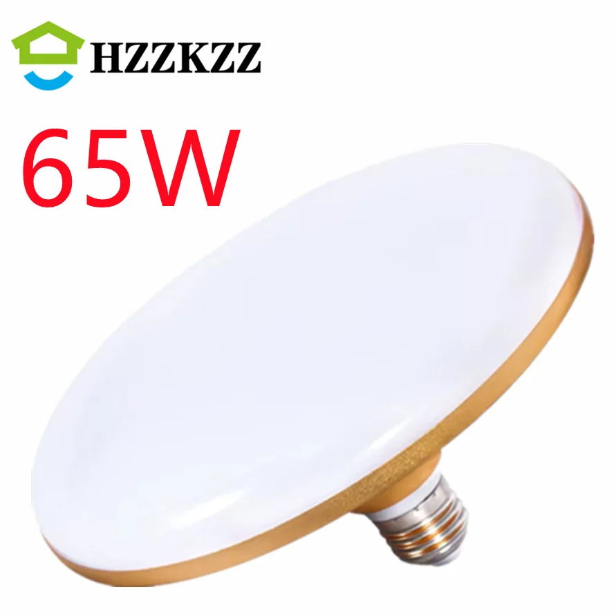 HZZKZZ Super Bright E27 LED Bulb 12W 15W 20W 30W AC 220V UFO Leds Lights Indoor Warm White Lighting Table Lamps Garage Light