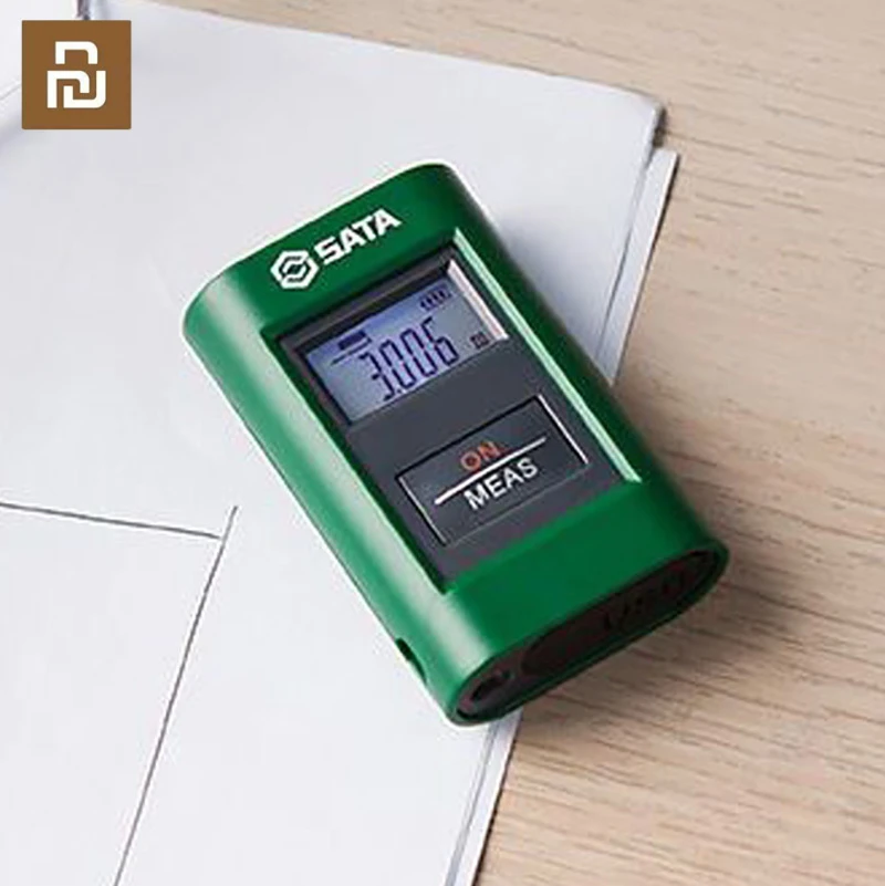 Sata Mini Laser Rangefinder Handheld Infrared Measuring Ruler Electric