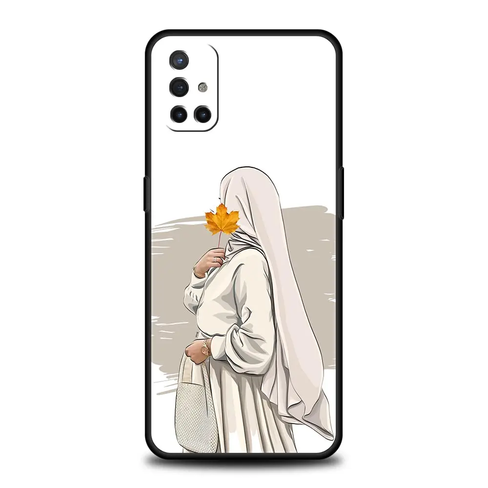 Elegant Muslim Arabic Girl Soft Phone Case - Stylish Protective Cover