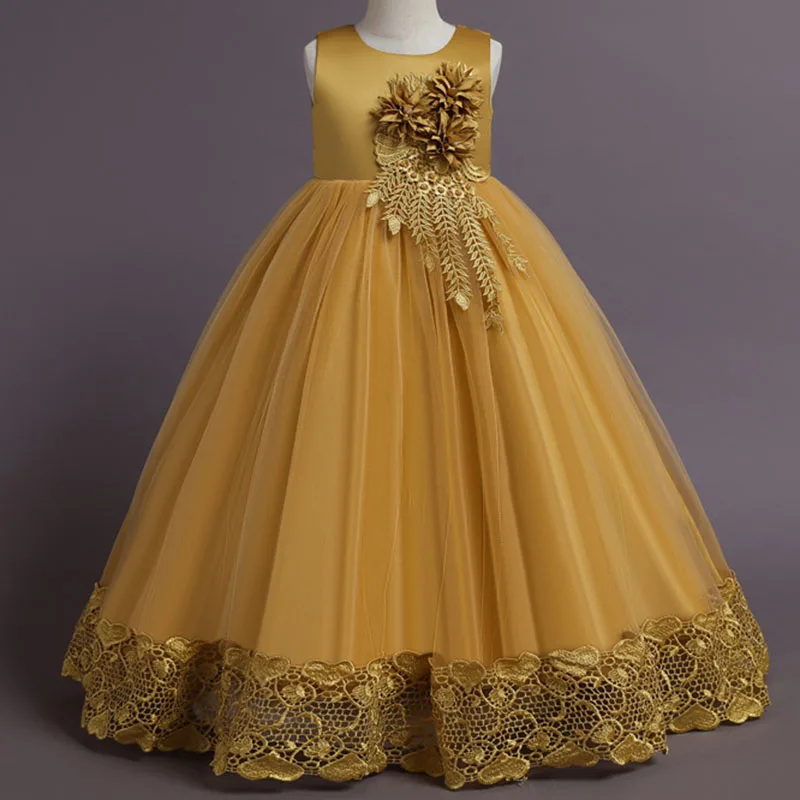 Children Dress Skirt Flat Tail Long Tail Princess Skirt Print Party Birthday Evening Dress Summer Girl Flower Catwalk girls dress,princess costume,kids clothes