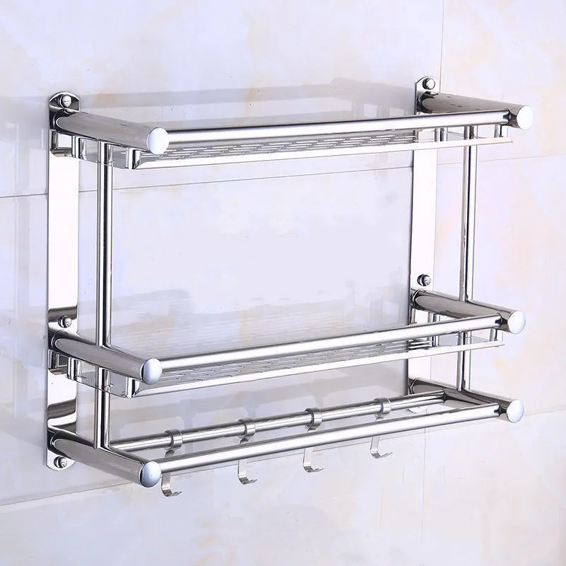 Wall-Mounted-Bathroom-Shelf-Simple-Storage-Rack-For-Shower-Room-Home ...