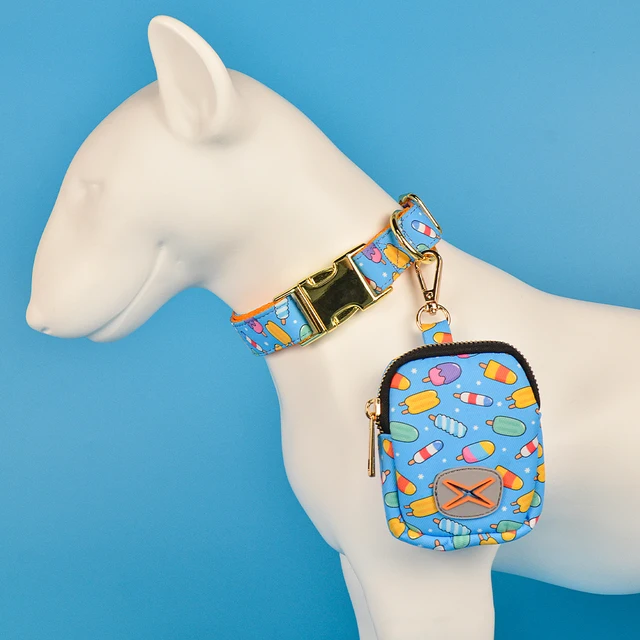 1 Pcs Valentine's Day and New Year's gift For Dog High Quality Designer Cute Pattern Gold Metal Hardward Dog Poop Bag Holder 2