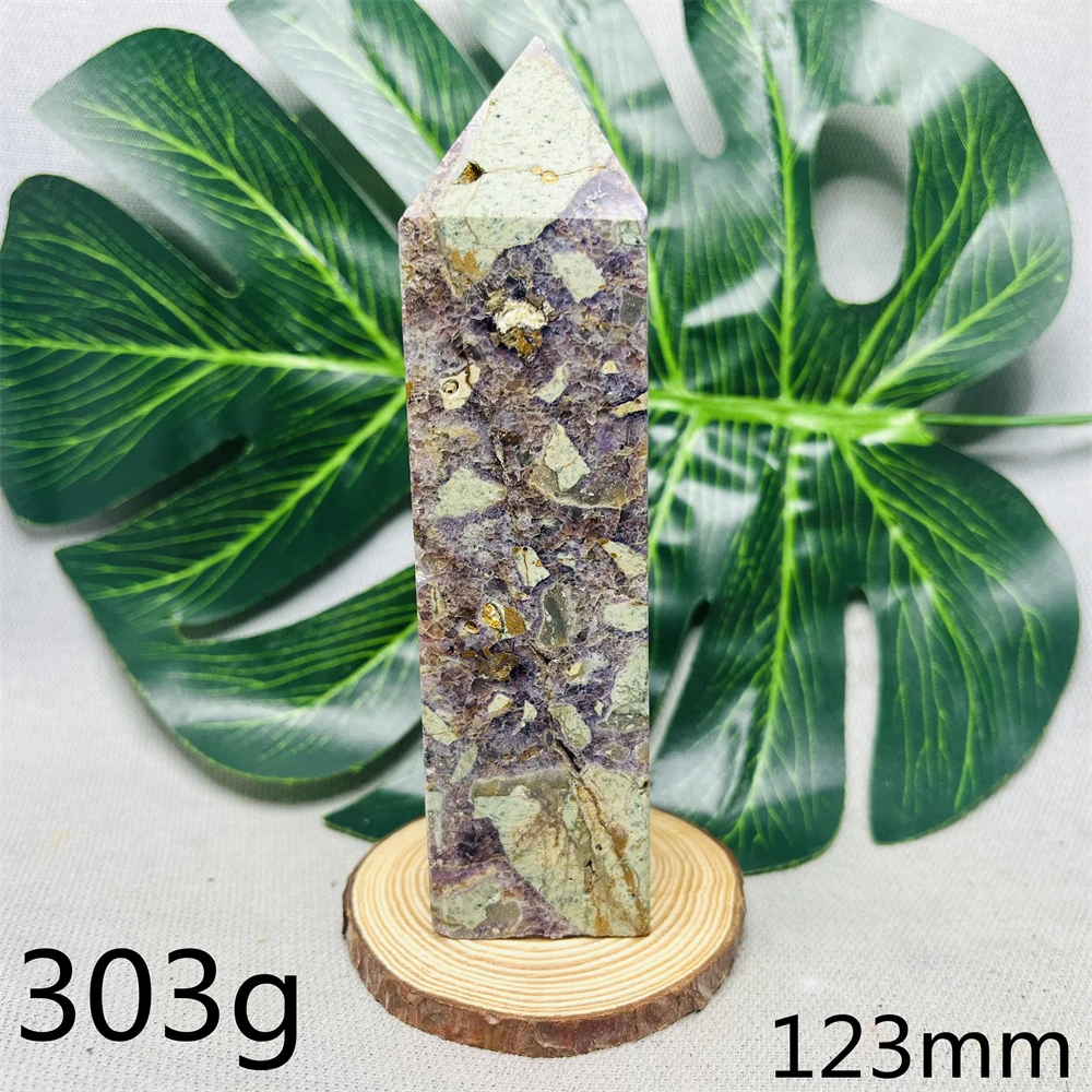 Jurassic Natural Gemstone Sugilite Fluorite Tower Mineral Symbiosis Home Room Decoration Gift Witchcraft Prayer Crystal Healing 6