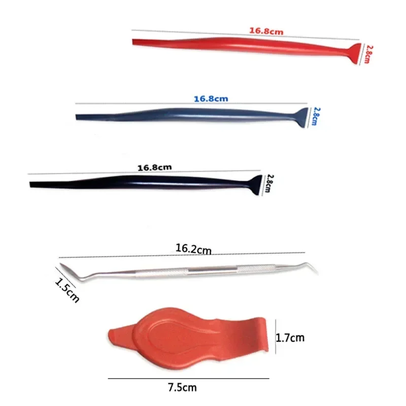 1/4/5Pcs Car Vinyl Wrap Film Squeegee Scraper Edge-closing Detailing Tools for Automobile Film Sticking Car Scraper Accessories