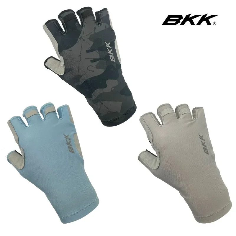 New BKIKI Fishing Half-finger Gloves Thin Outdoor Sports Non-slip Fitness Cycling Fingerless