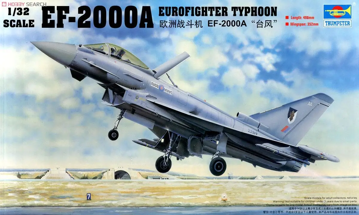Trumpeter 02278 1/32 Ef-2000 Kit Modello Eurofighter Typhoon