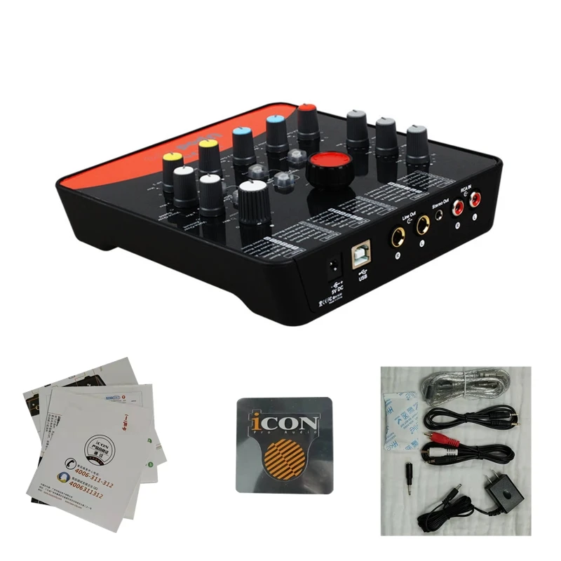 

Mixer Sound Board External Sound Cards Attenuator Function Button Dropship