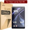 Mr.Shield Screen Protector compatible with Acer Iconia Tab A8 [Tempered Glass] [2-PACK] [Japan Glass with 9H Hardness] 1