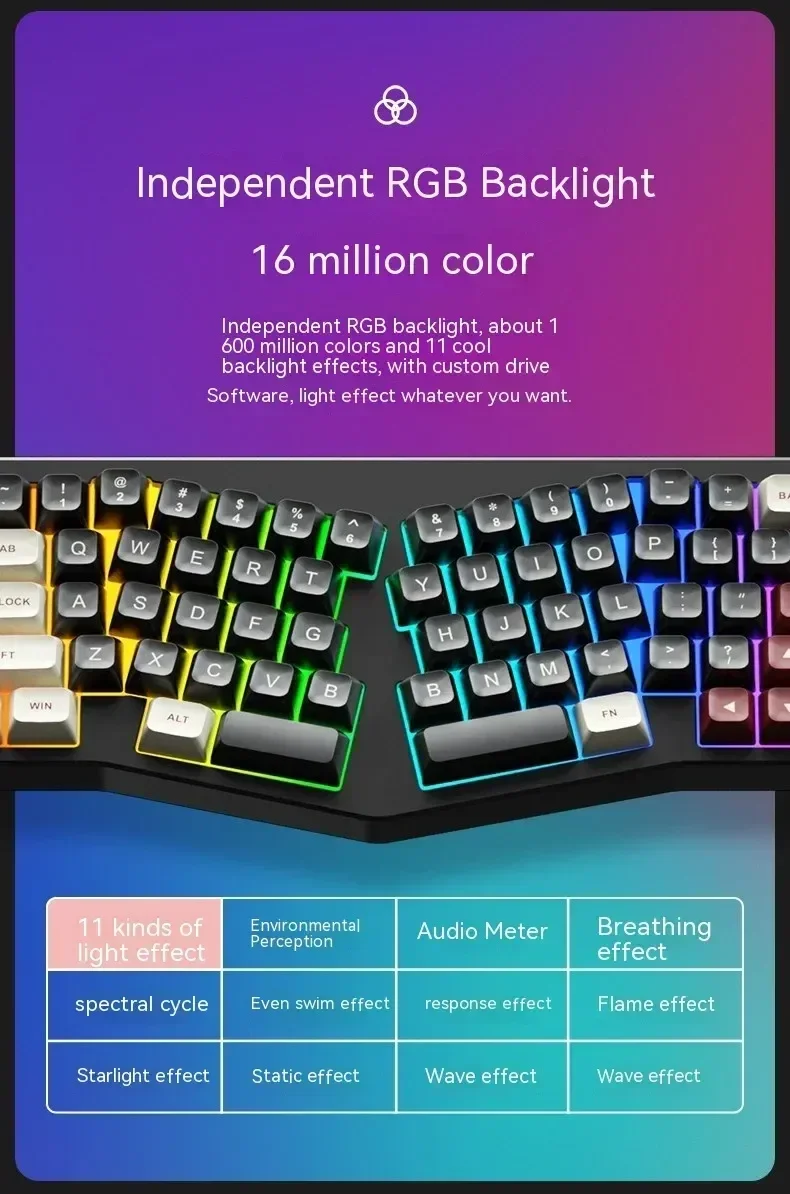 

Weikav Record 68-Key Alice Keyboard Aluminium Mechanical Customized Keyboard Kit Hotswap Dynamic Rgb Gaming Ergonomic Mac Office