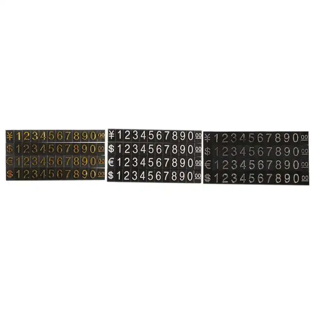 Gold Metal Label Holder Stand Desk Sign Frame Price Tag Name Card Display Rack Jewelry Watch Price Number Cubes Shelf Talker