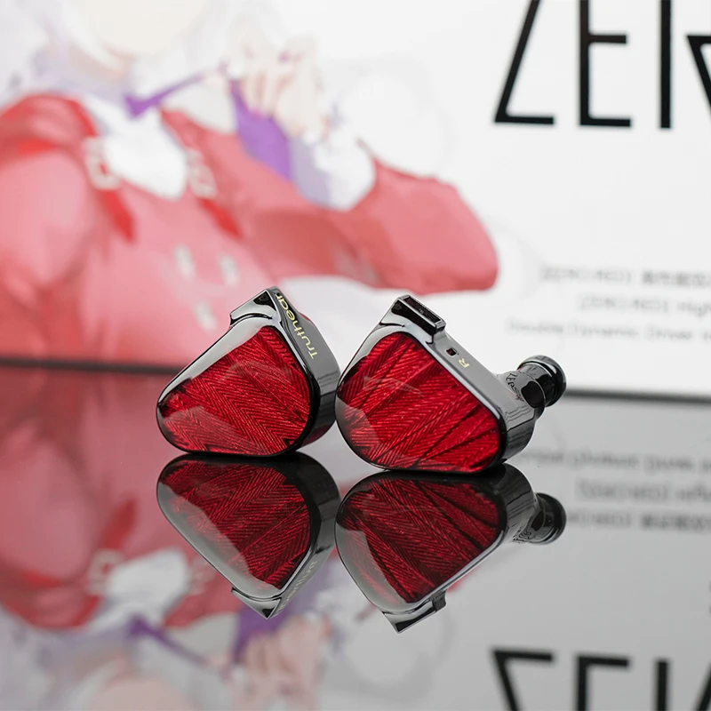 TRUTHEAR x Crinacle ZERO:RED Dual Dynamic Drivers In Ear Headphone with 0.78 2Pin Cable