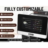 Fully Automatic Espresso Machine With Grinder - 19 Customizable Coffee Options - Auto-Cleaning For Easy Maintenance 2