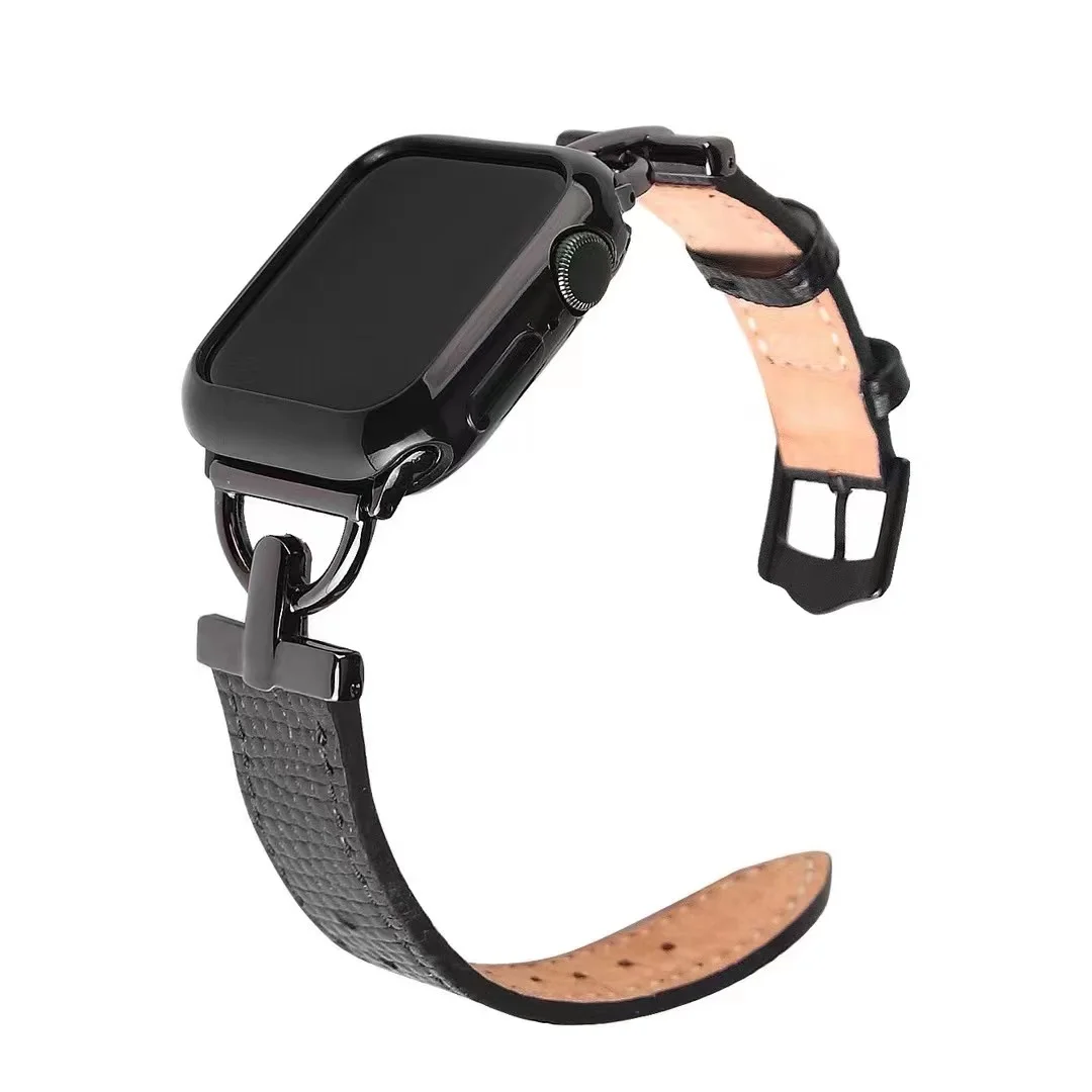 Leather strap For Apple watch Ultra 8 7 49mm 45mm 41mm 6 5 4 SE 44mm 40mm Premium Replacement Wristband For iwatch 3 42mm 38mm
