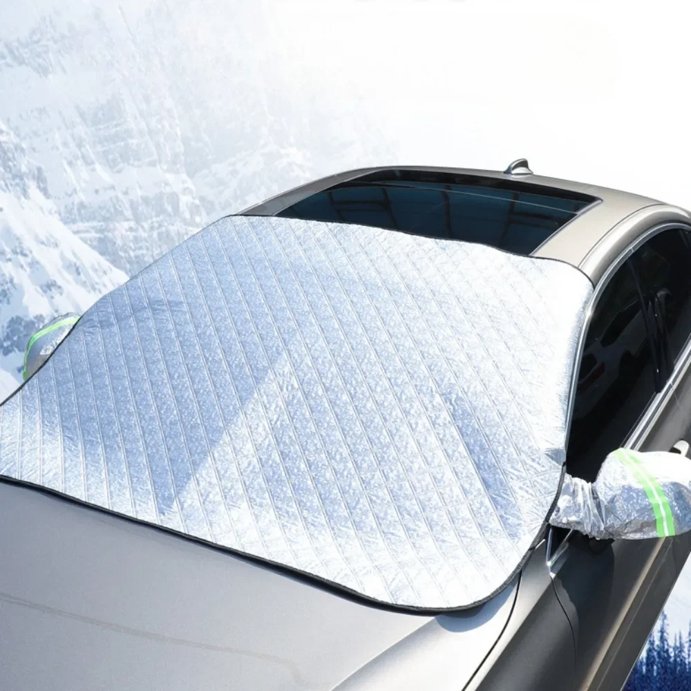 

150cm x 70cm Universal Car Front Windshield Cover Auto Sunshade Snow Ice Protection Cover Winter Summer Windshield Shield