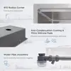 Multifunctional Undermount Kitchen Sink 32"x19" Single Bowl with Workstation Set Stainless Steel Accessories R10 Corners 3mm 5
