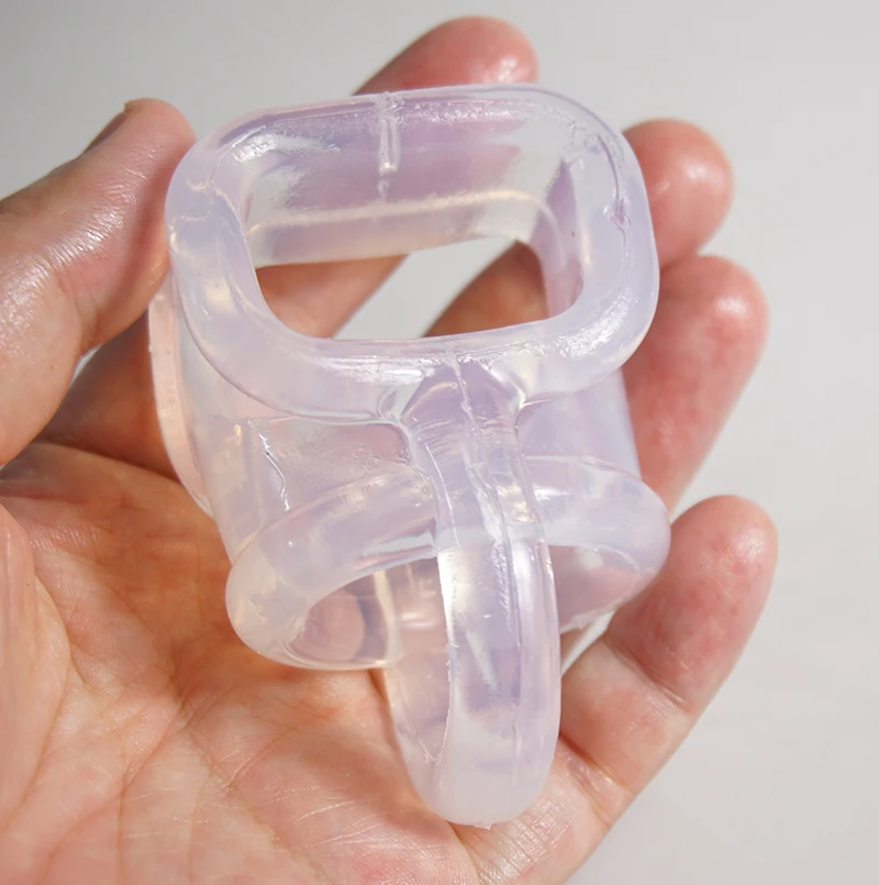Stretchy Ball Stretcher Splitter Separator Divider,Penisring Cockring,Ejaculation Delay Penis Cock Ring,Testicles Scrotum Sling