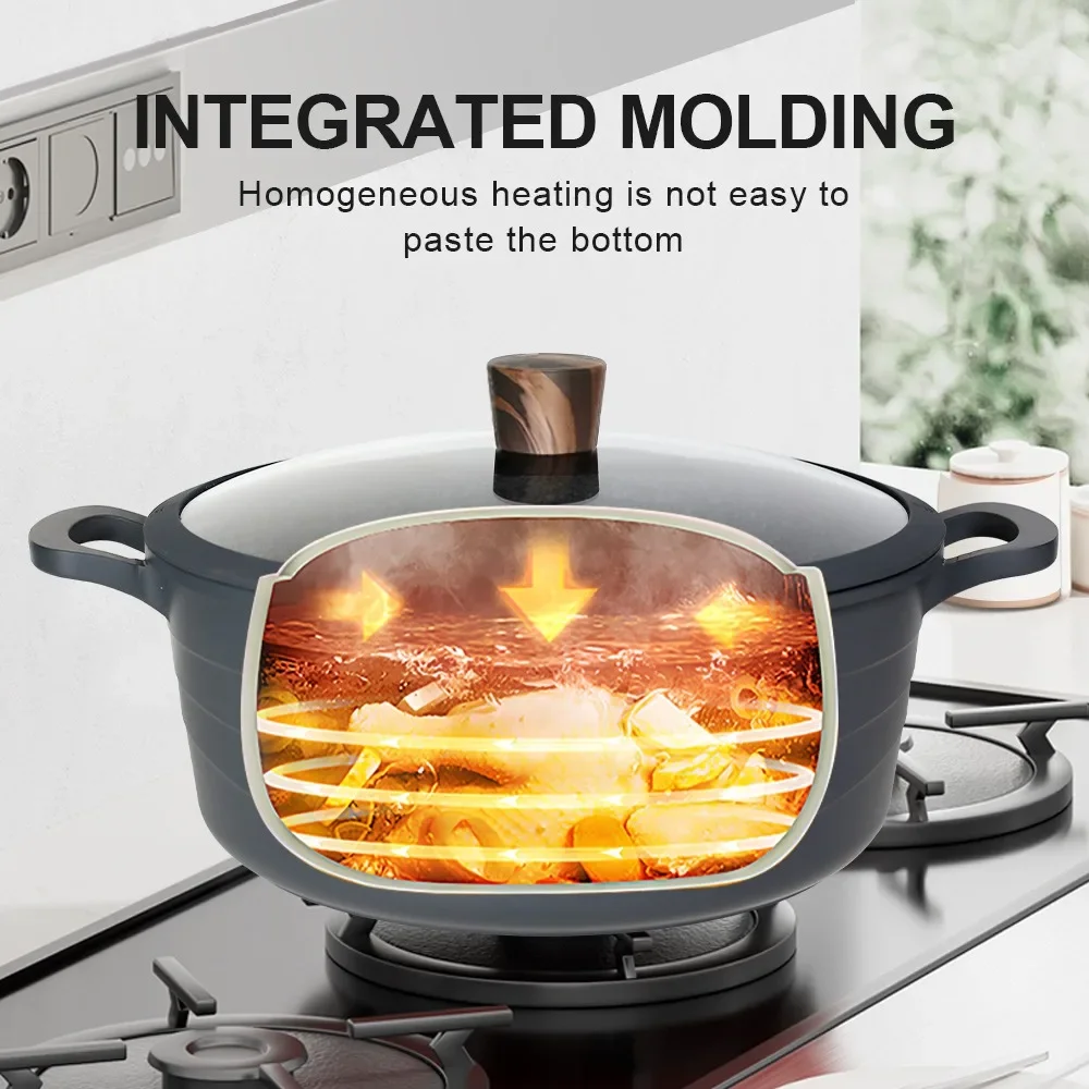 Ceramic Non-stick Pan Suitable for Home Kitchen Cooking Induction Cooker Safe and Easy To Clean PFOA-free