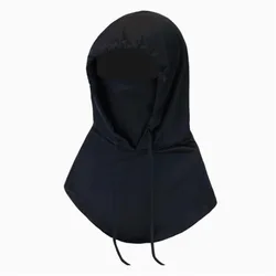 Enhanced Unisex Sun/UV Protection Breathable Balaclava Face Mask with Extended Neck Cover - One Size (Black)