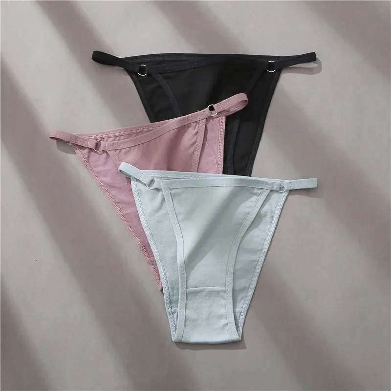Cotton Lace Briefs Set - Womens Comfortable Underwear 3 Pcs S-XL