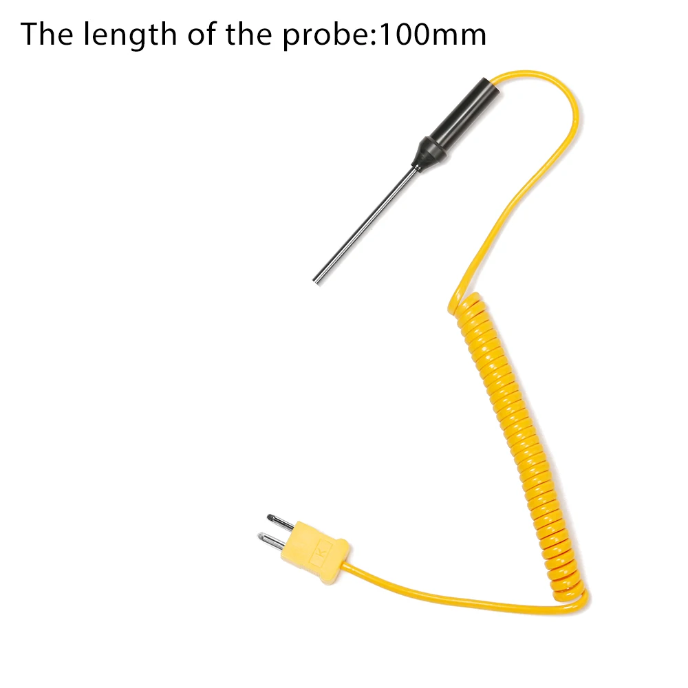 Description Picture 3 of itemK-Type Thermocouple Probe Sensor -50°C to 1200°C Temperature Instruments Controller with Wire Cable Measuring Tools 100-500mm