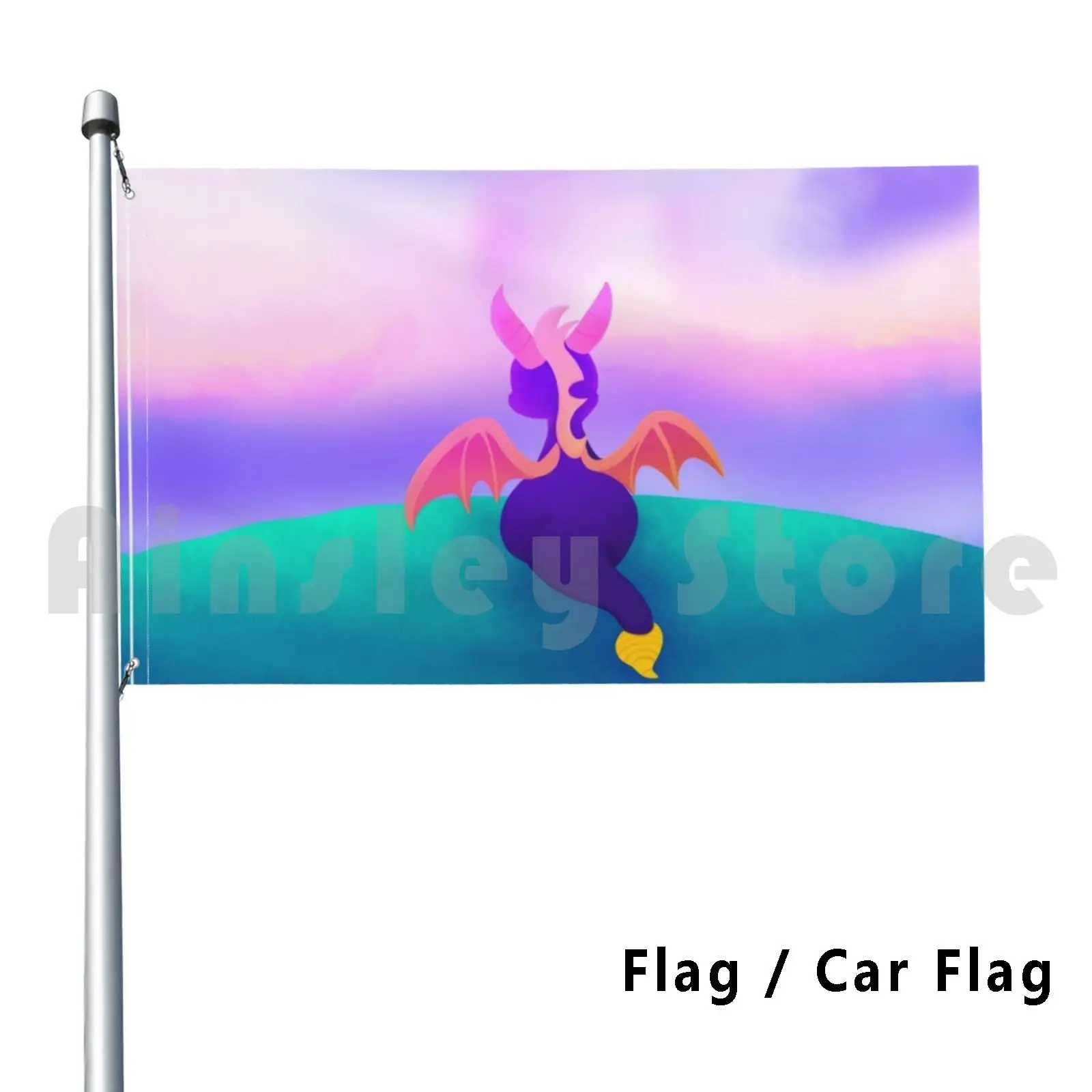 Artisan World Flag Car Flag Funny Spyro Dragon Gaming Dragon Spyro For Boys For Girls For Men For Women