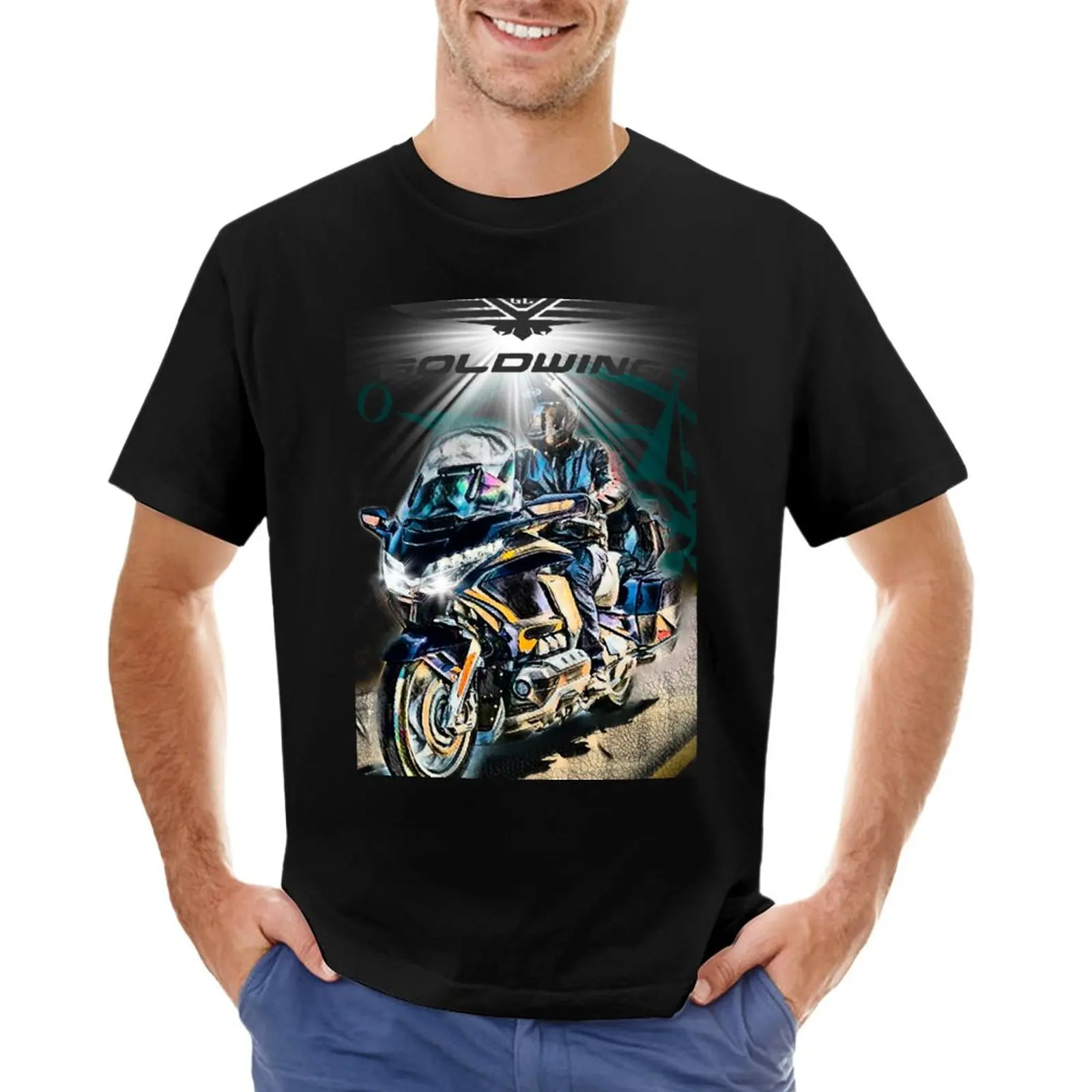 Honda GL 1800 Goldwing Touring Motorcycle TShirt shirts graphic tees Short tshirt graphic t