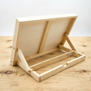 Tavolo da Disegno in Legno A3 Regolabile e Portatile, Cavalletto Multiuso Ideale per Pittura all'Aperto e Creazioni a Mano