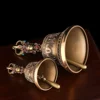 Nepalese craftsmanship Tibetan pure copper three-color five-stranded diamond bell pestle Vajra pestle exquisite workmanship, cle 5