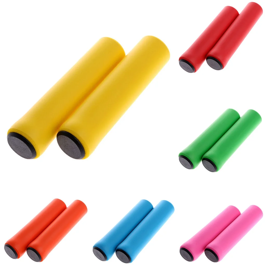 

1Pair Silicone Cycling Bicycle Grips Outdoor MTB Mountain Bike Handlebar Grips Cover Anti-slip Strong Support Grips Bike Part