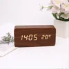 Digital Alarm Clock, Wooden LED Display, 3 Alarm Settings with Temperature Display, Bedroom, Office, Travel Desk Decoration 2