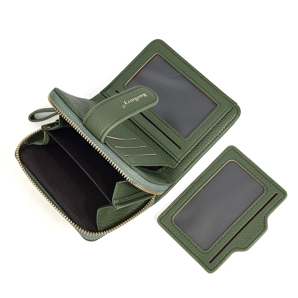 Multi-colors Fashion Women Coin Purse Leather Wallet Short Belt Hasp Ladies Girls Card Holder Clutch Bag Green Wallets for Women 3