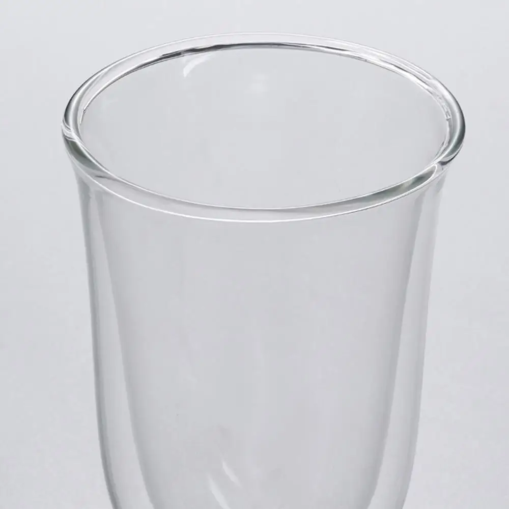 Double Wall Tea Cups Durable Borosilicate Clear Glass Coffee Cups Heat Insulating Glass For Cappuccino Latte Drink Glasses 400Ml