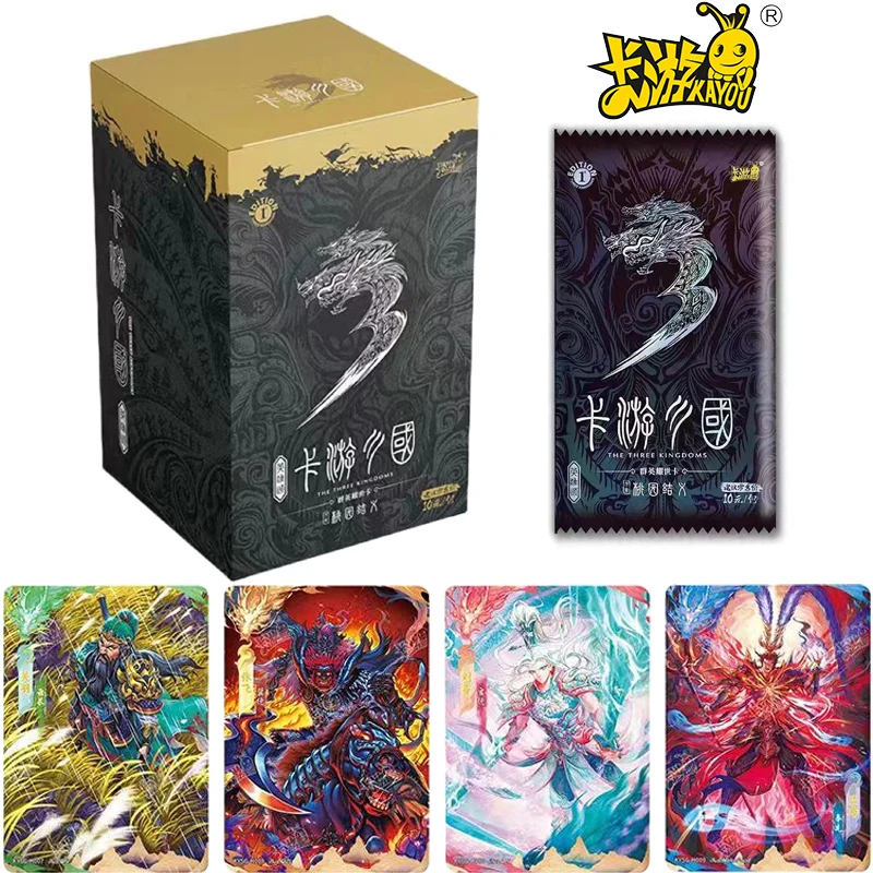 

Original box Three Kingdoms Cards Qunying Hero Cards Classical Animation Peripheral National Tide Cards Toys Collection Gifts