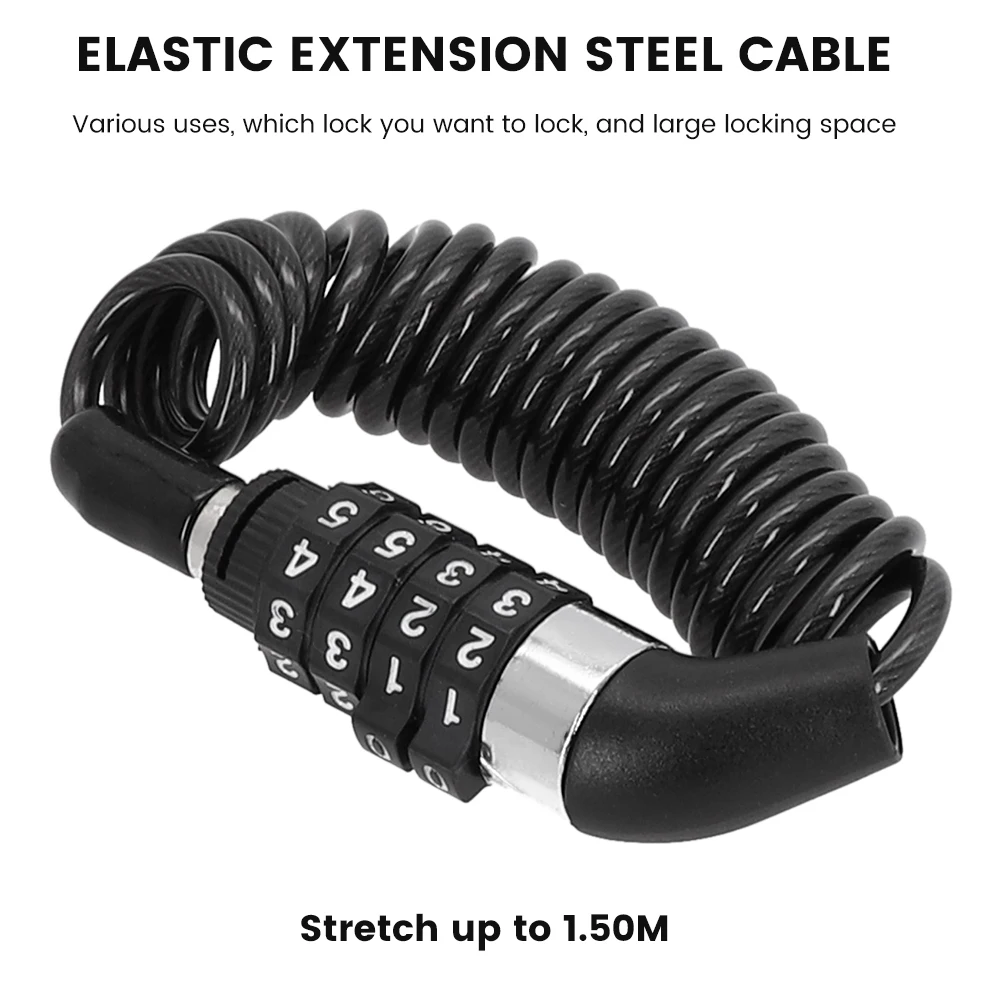 

Мини-замок с кодом для мотоцикла и велосипеда, Противоугонный замок для шлема, 4-значный замок с кодом, стандартный замок для горного велосипеда