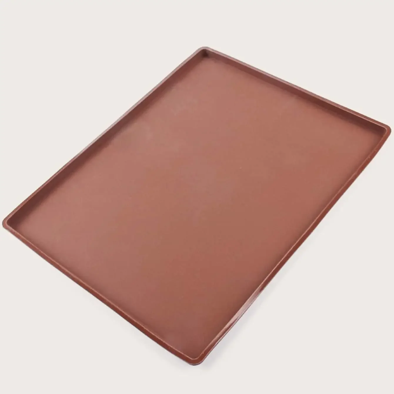 Hawdows 2 Pièces Tapis De Cuisson Silicone Tapis à Gâteau Roulé Suisse Plaque A Génoise Plaque De Gâteau Antiadhésif Pour Biscuits Pizza Pain Mousse(30.5 * 25.8 * 1cm) (Rouge