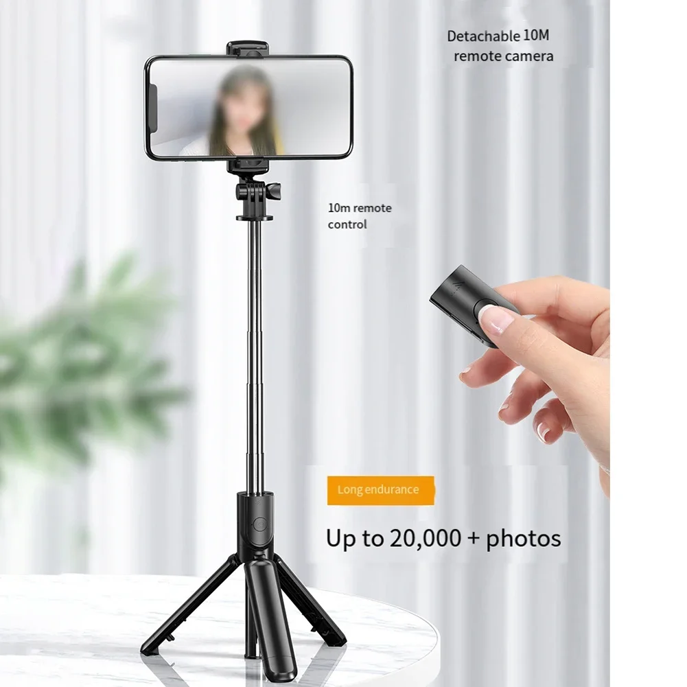 휴대용 셀카봉 휴대폰 삼각대, 무선 원격 확장형 삼각대 스탠드, 360 회전, 스마트폰 셀카봉 삼각대