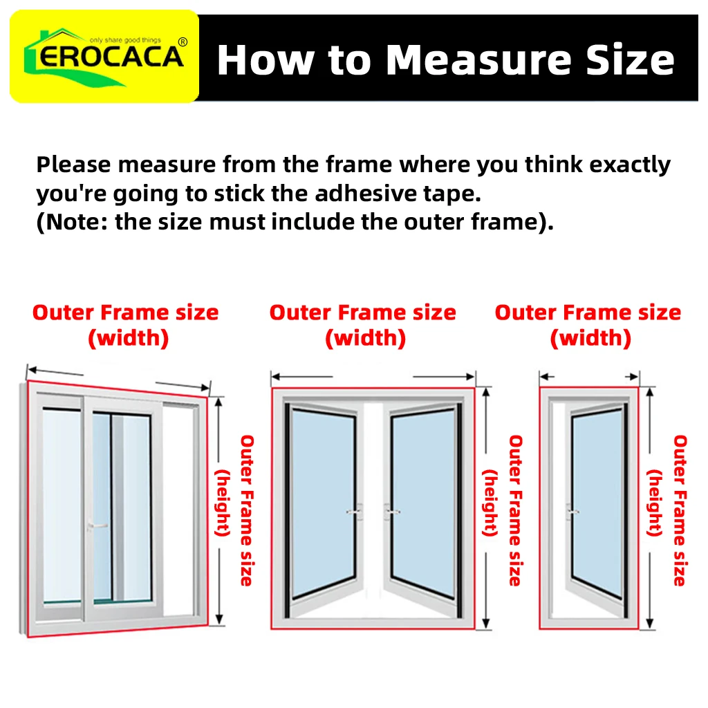 EROCACA White Mosquito Nets for Window,anti-mosquito window screens,Mesh Anti Insect Air Tulle Invisible Fiberglass Mosquitoes