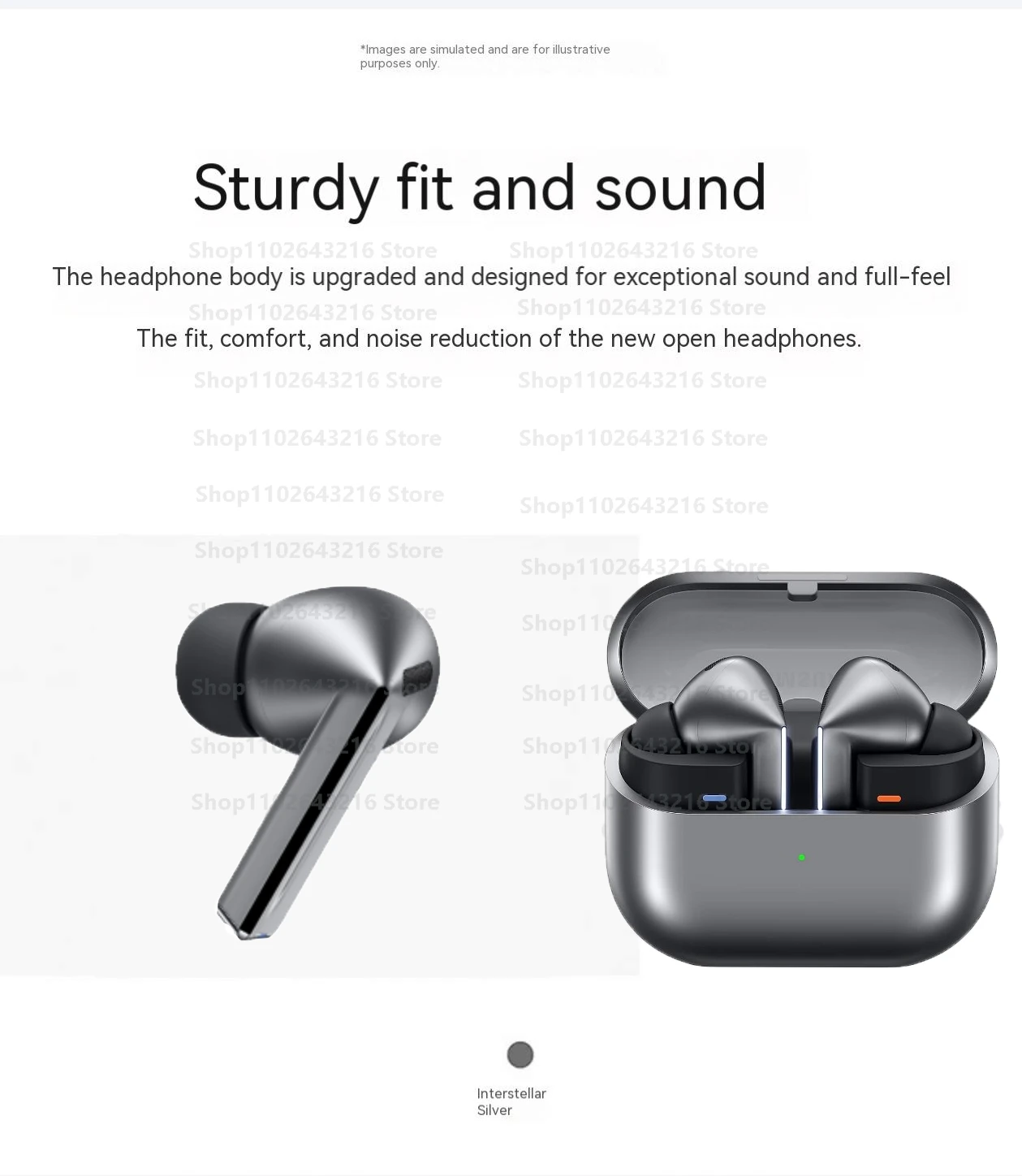 2025 Buds 3 Pro Noise Reduction Wireless Headphone Noise Reduction In Ear Earbud Immersive HIFI Sound Headset for Android iPhone 6