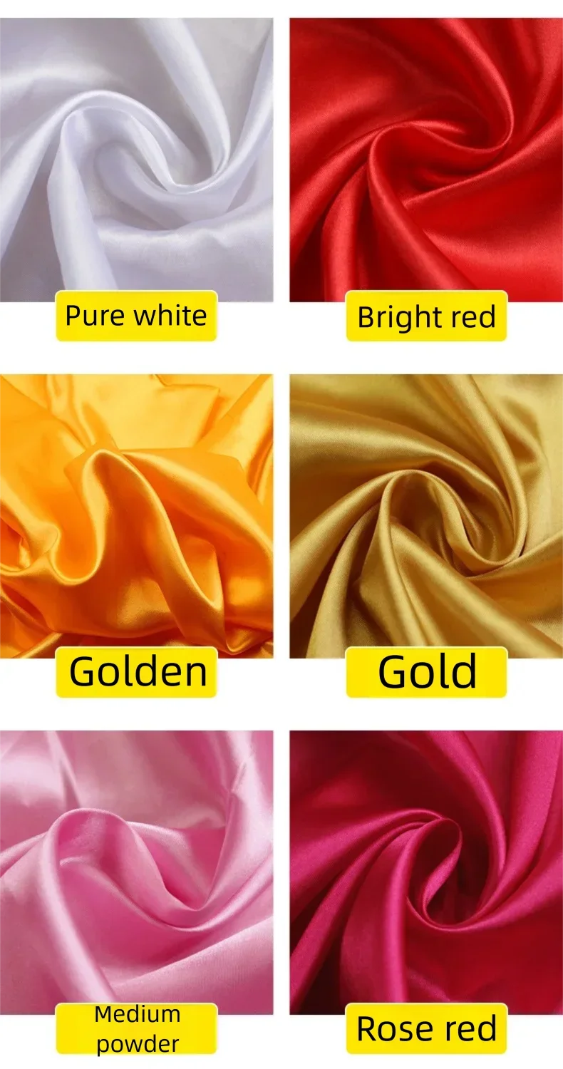 Satinstoff per Meter – Premium-Rockfutter und Schneidemaschine für DIY-Kleidungsvorhänge und Bastelprojekte (einfarbig) – Detail 3