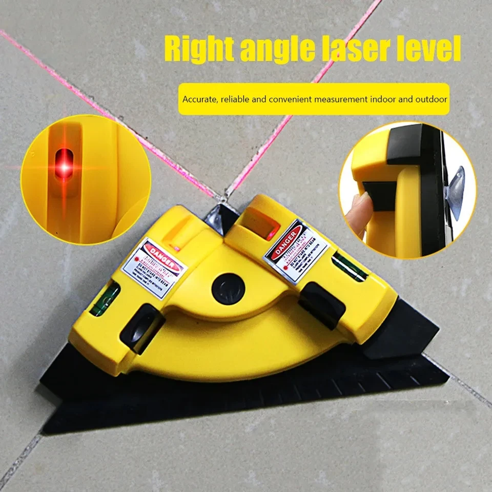 Right Angle 90 Degree Laser Level laser level level gauge laser angle gauge for Tile Work Woodworking Professional Level Meter Construction Tool