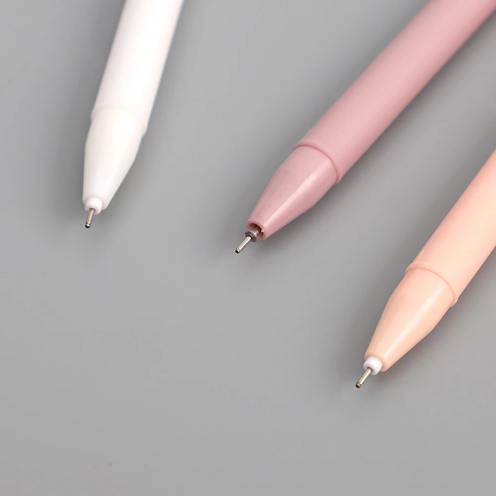 JIANWU 6pcs/set Creative cute morandi Simple small fresh gel pen kawaii Quick drying Cap neutral pen journal supplies Stationery