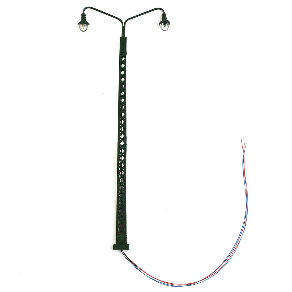 3Pcs Model Railway Lights Lattice Mast Light Gauge H0 1:87 Led Light Layout Per Rail & Building Layout Parts Accessori