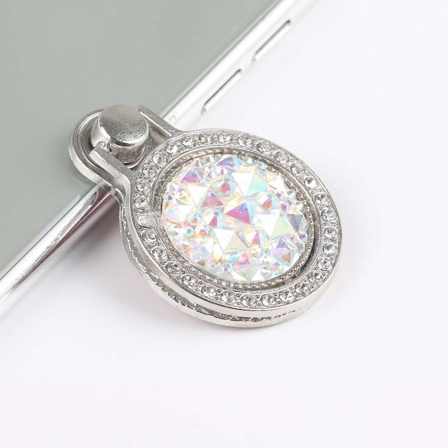 New Fashion Shiny Rhinestone Phone Ring Stand Finger Holder Gift Mobile Phone Stand Anti-Lost for iPhone iPad Xiaomi Buckle
