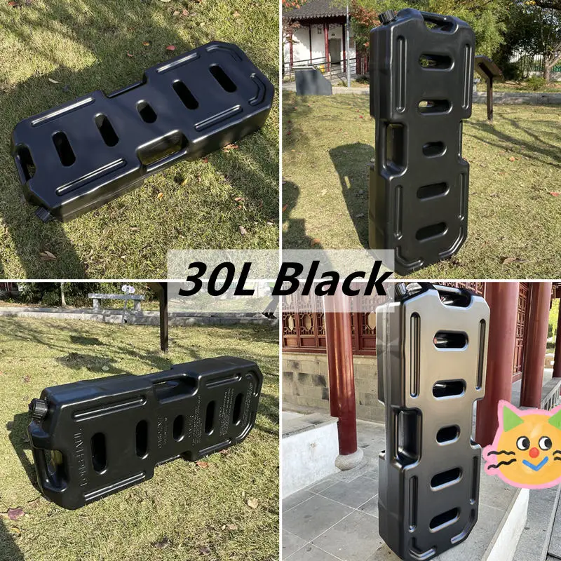 30L Fuel Tanks Motorcycle UTV Plastic Petrol Cans Mount Motorcycle Jerrycan Gas Can Gasoline Oil Container Canister Petrol Tanks