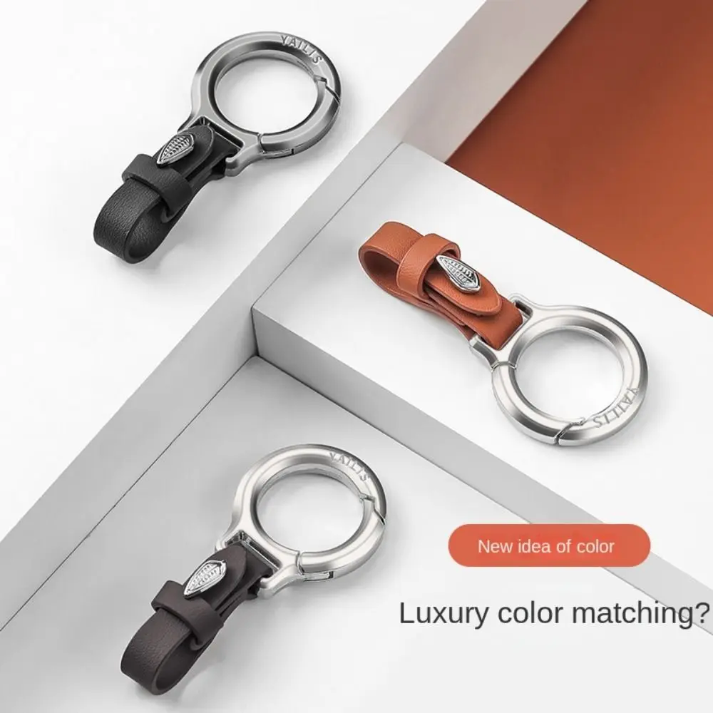 Small Key Rings Multifunctional Keychain New Zinc Alloy Outdoor Tool Waist Belt Buckle Carabiner Leather Keychain