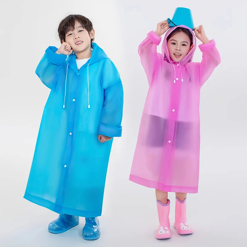 Children Raincoat Poncho Non-Disposable Travel Rain Gear Outdoor Hiking Accessories Waterproof