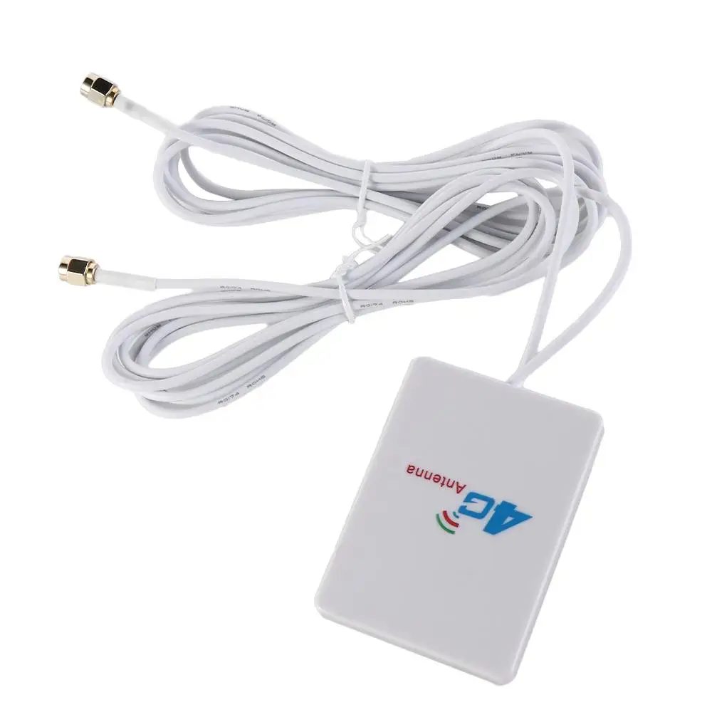 LTE Antenna 1pc 2M Cable 3G 4G TS9 CRC9 SMA Enhanced Signal SMA Connector External Antenna Router Adapter